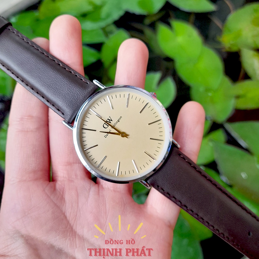 Đồng hồ Nam D.aniel W.ellington D.W Dây Da Thời Trang Case 42mm