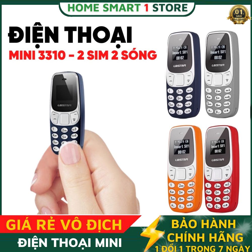 Điện Thoại Mini Thiết Kế Siêu Nhỏ 2 Sim 2 Sóng Kết Nối Mạng 4G, thay đổi giọng nói kết nối bluetooth