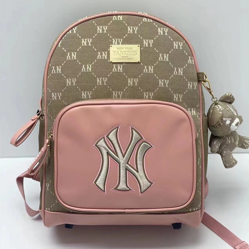 Hàng Có Sẵn Ba Lô In Nhãn Lớn Phối Màu Thời Trang Mùa Thu Hàn Quốc MLB Mới 2022