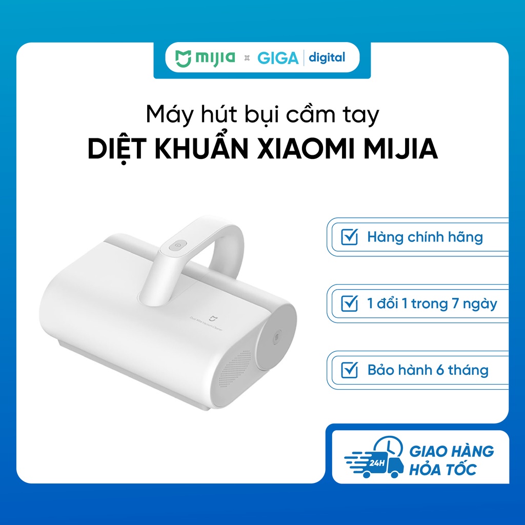 Máy hút bụi cầm tay diệt khuẩn Xiaomi Mijia - Làm sạch triệt để, tia UV khử 99% vi khuẩn- hút bui giường nệm, sofa