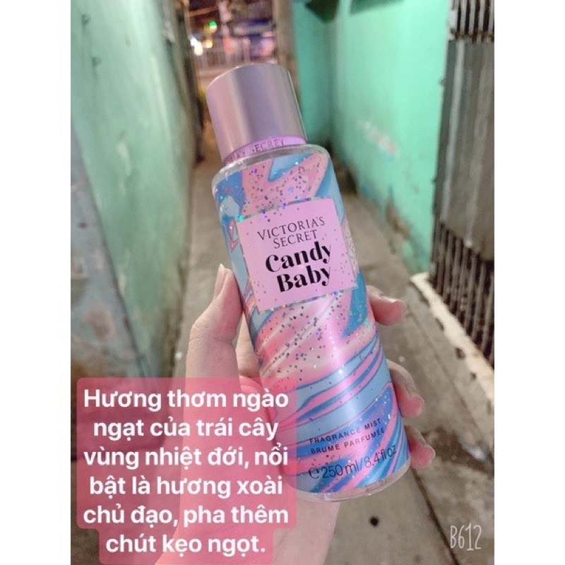 Xịt thơm toàn thân Victoria's Secret body mist mẫu mới đủ mùi