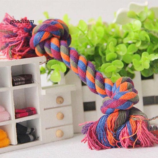 Đồ Chơi Dây Cotton Bện Thắt Nút Nhiều Màu Sắc Vui Nhộn Cho Thú Cưng