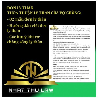 ĐƠN LY THÂN VÀ HƯỚNG DẪN CHI TIẾT CỦA LUẬT SƯ KHI VỢ CHỒNG LY THÂN