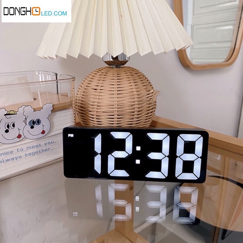 Đồng hồ LED để bàn báo thức decor phòng đẹp