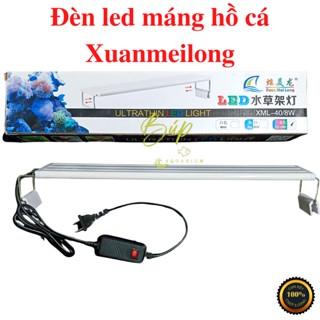 Đèn led máng  xuanmeilong 4 hàng bóng siêu sáng điều chỉnh 3 chế độ đổi màu WRBG chuyên dùng cho hồ cá cảnh thủy sinh