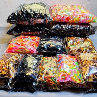 Thun cột tóc, chun cột tóc 100gr thun đen, mix màu sỉ - lẻ beeplaza