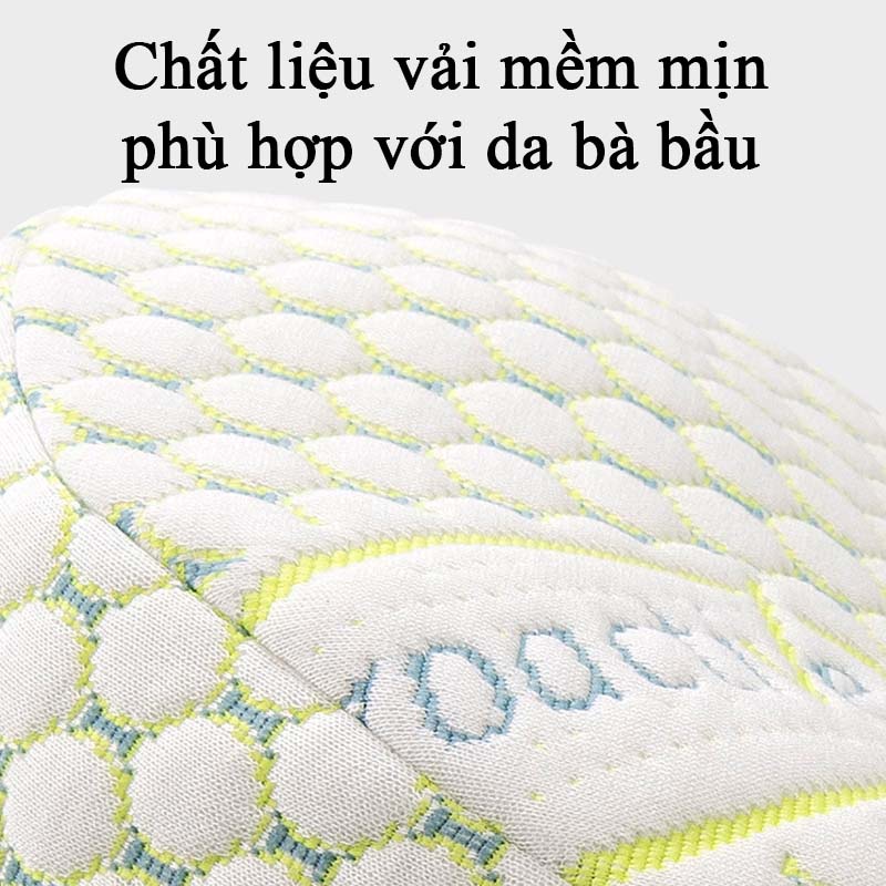 Gối Bầu Cánh Tiên Chữ U Cao Cấp Bidole Giảm Đau Lưng Và Ngủ Ngon Đai Đỡ Bụng Bầu Vải Mềm Mịn Giảm Áp Lực Cho Bà Bầu