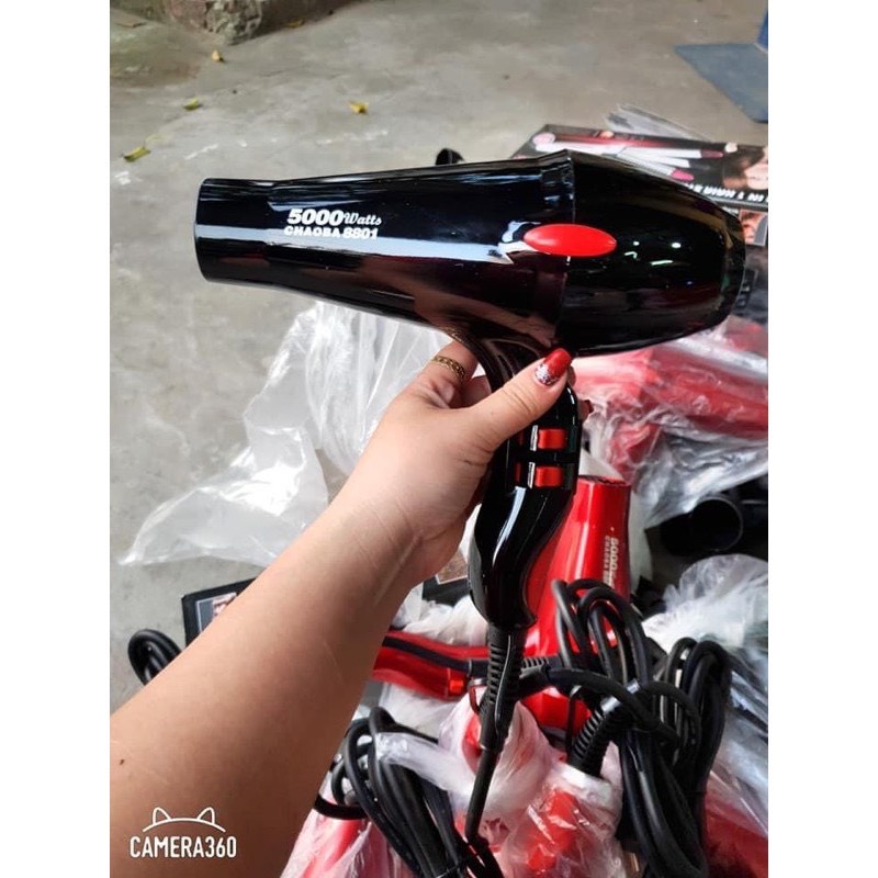 Máy Sấy Tóc ChacBa 8801 Máy Sấy 2 Chiều Nóng Lạnh Thiết Kế Chuyên Dụng Cho Salon - 8801