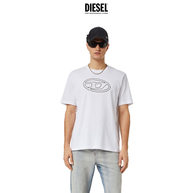 Hàng Mới Về Áo Thun Ngắn Tay Cổ Tròn In LOGO Diesel Thời Trang Xuân Hè Cho Nam