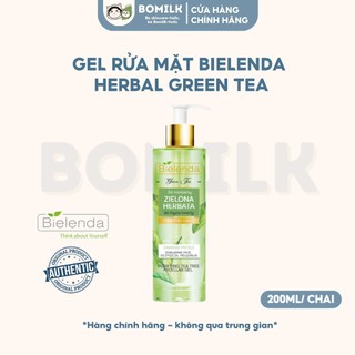 Gel rửa mặt Trà Xanh Bielenda Herbal Green tea - làm sạch, sáng da