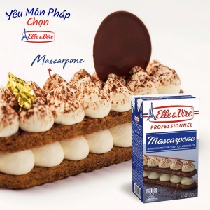 Phô Mai Kem Mascarpone Elle&Vire - Hộp 1L