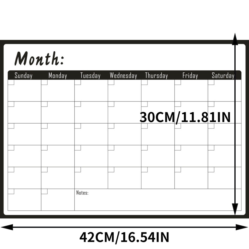 Lịch Dán Tủ Lạnh Từ Tính Có Thể Tháo Rời Và Xóa Được