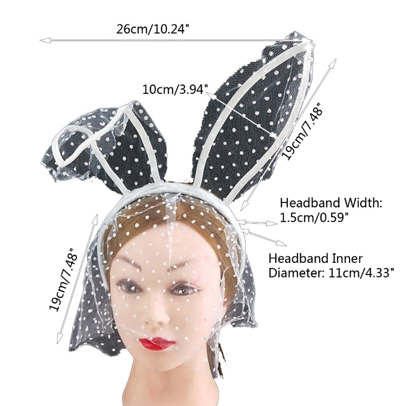 Flgo Băng Đô Tai Thỏ Hóa Trang Tiệc Tùng Quyến Rũ Cho Nữ