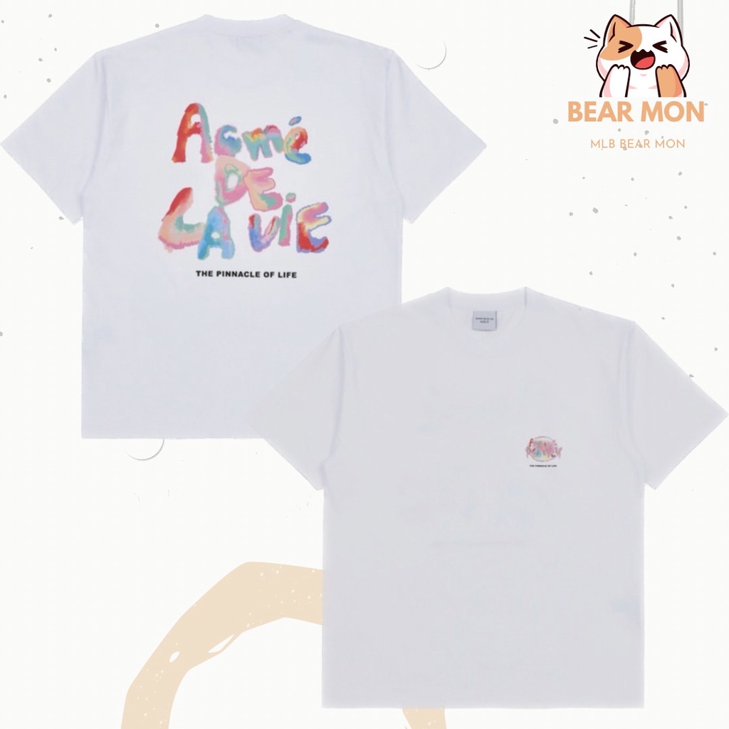 Áo Phông Nam Nữ ADLV Gradation Crayon Logo Short Sleeve T-Shirt Mint Màu xanh đen trắng