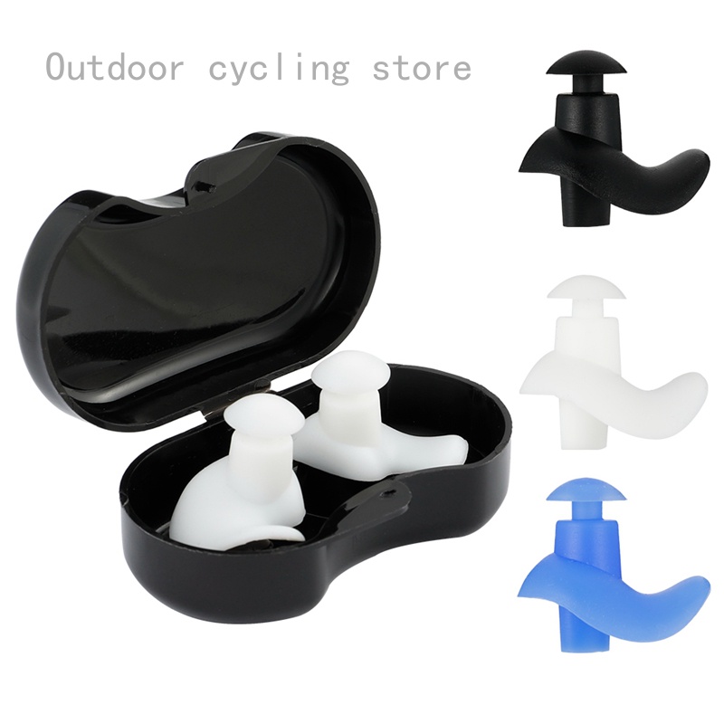 Bộ Nút Bịt Tai Bằng Silicone Chống Ồn Tiện Dụng Khi Đi Bơi