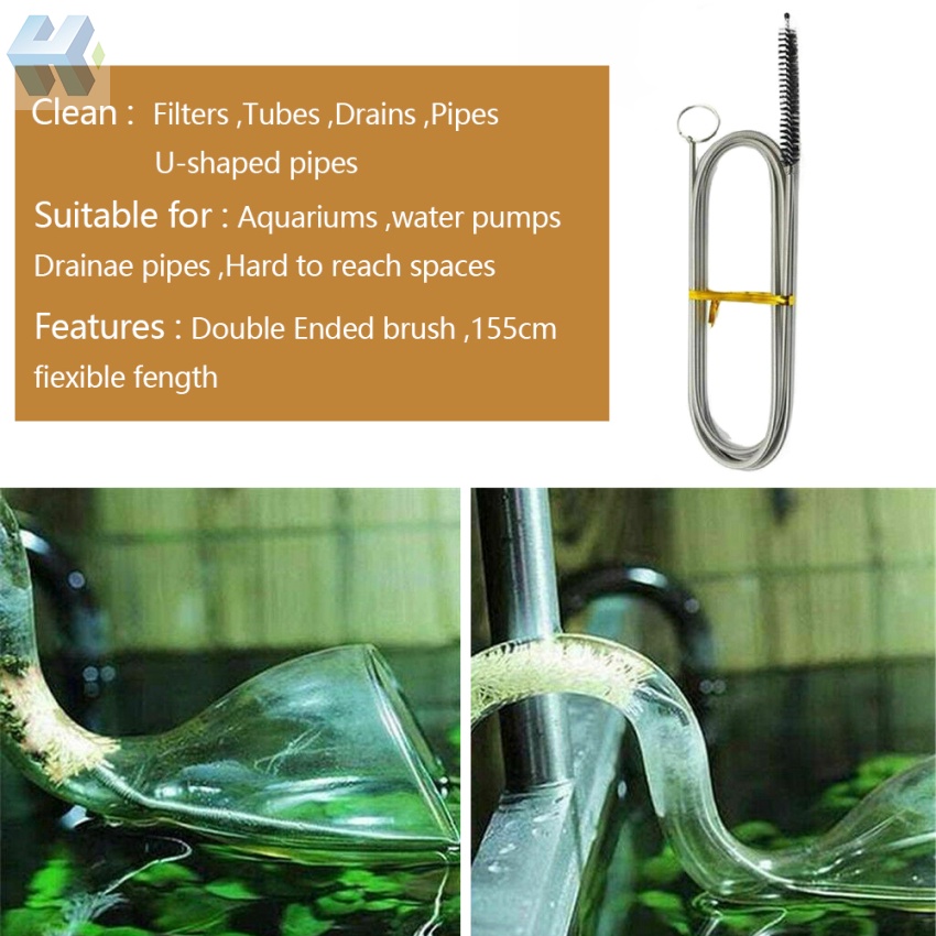 Dụng Cụ Thông Cống Thoát Nước Tủ Lạnh Hiệu Quả &amp;amp; Bộ Vệ Sinh Bộ Phận: Pvc &amp;amp; Cọ Nylon + Thép Không Gỉ Dài 96cm / 37,79Inch