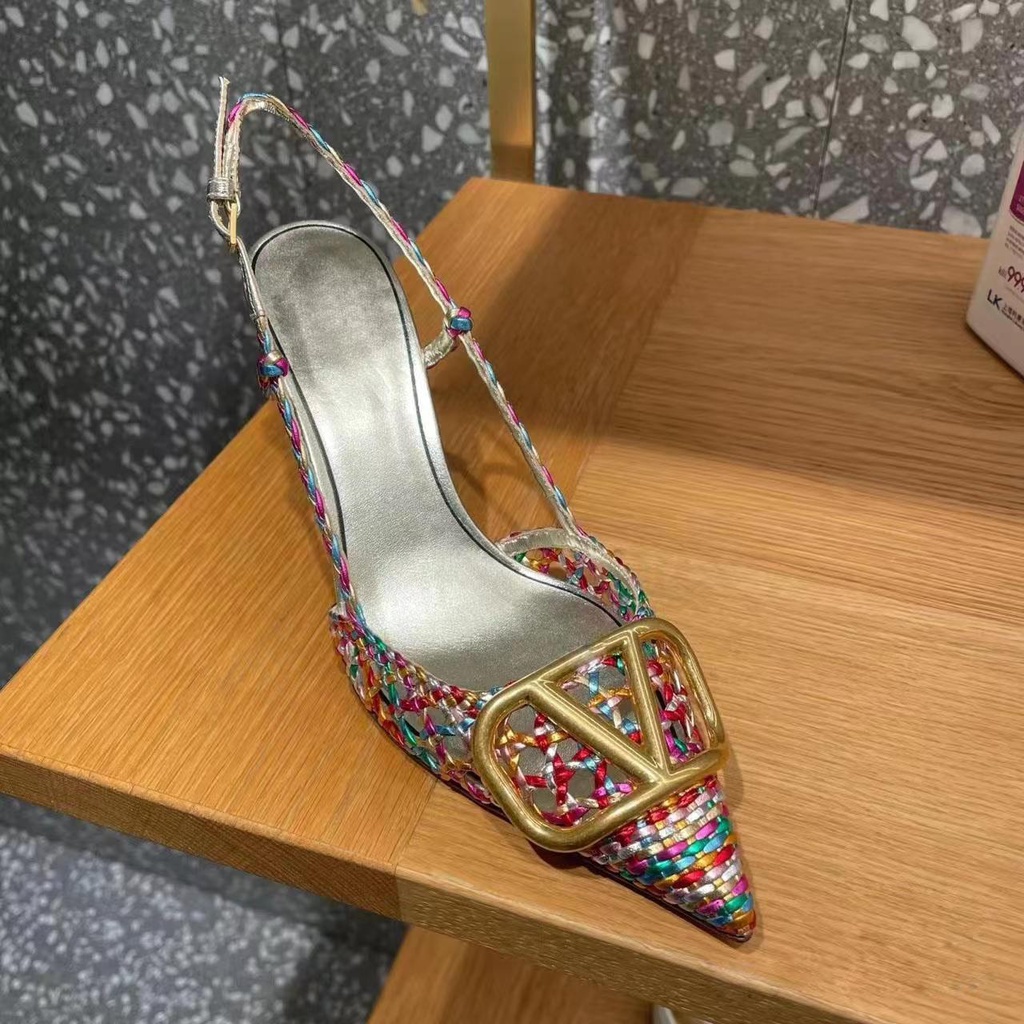 Sandal Cao Gót Mũi Nhọn Thiết Kế Mới Thời Trang Mùa Xuân 2023 Dành Cho Nữ