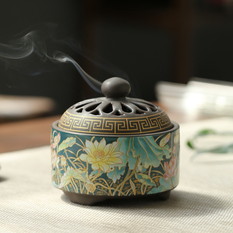 Bộ sưu tập lư xông đốt trầm gốm có tấm cách nhiệt Song An Eco