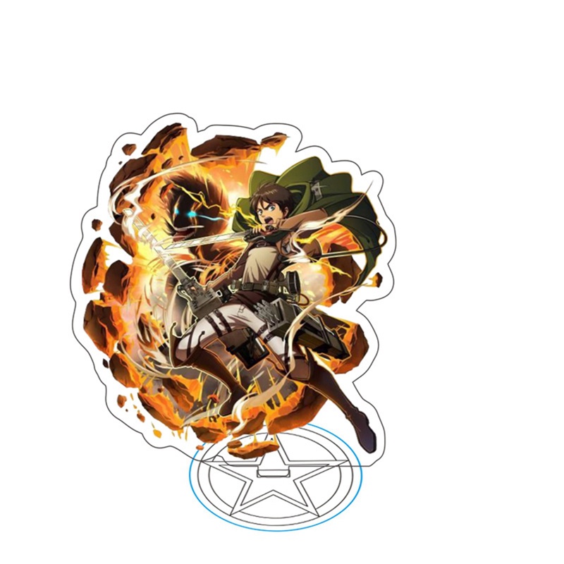 Mô Hình Nhân Vật Shingeki No Kyojin Anime Attack On Titan Đứng Được Để Bàn Trang Trí