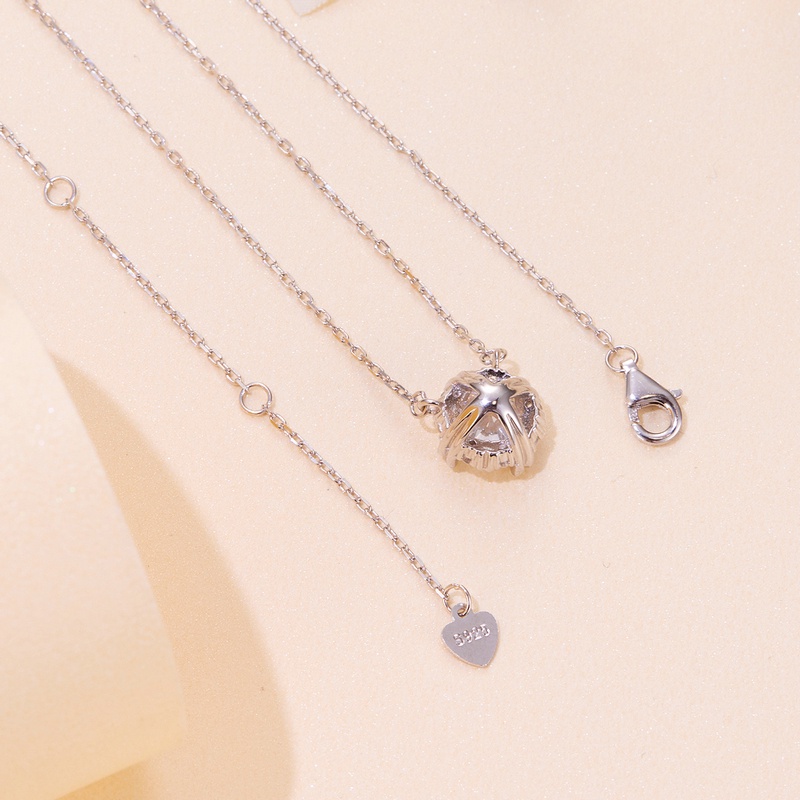 Bamoer Nhẫn Bạc 925 1 Carat Moissanite Chất Liệu Chính Hãng Thời Trang MSN011