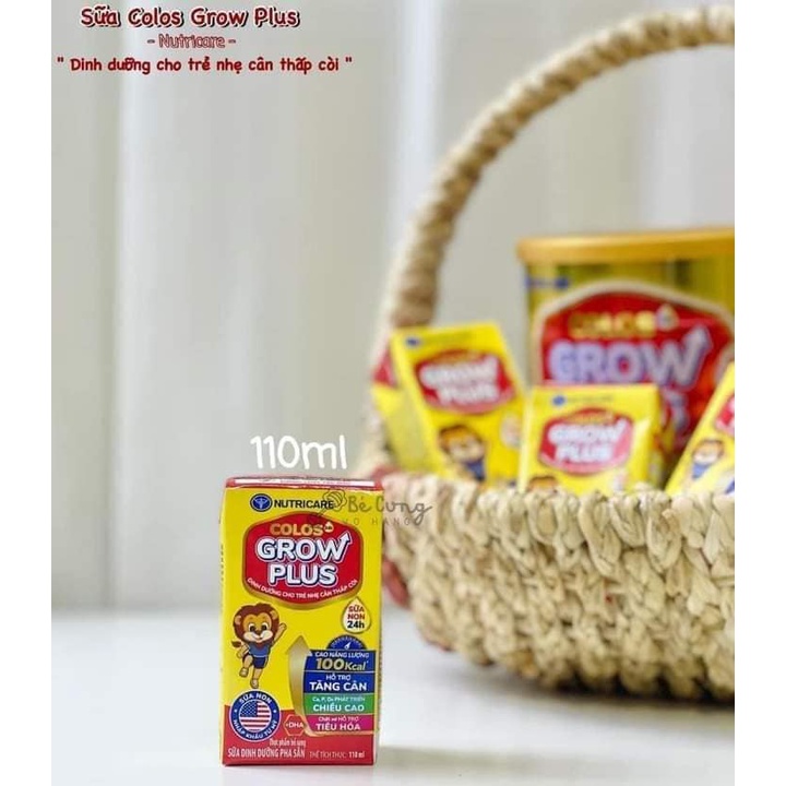 LON SỮA COLOS 24h GROW PLUS NUTRICARE.SỮA COLOS 24h GROW PLUS