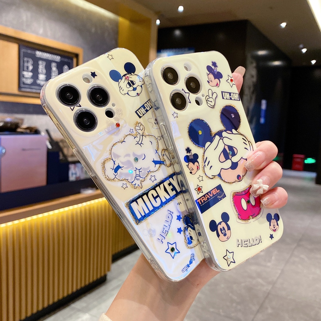 Ốp Điện Thoại Hình Chuột Mickey Hoạt Hình Cho IPhone 14 Pro MAX 13 Pro MAX 12 Pro MAX 11 Pro MAX 14 + X XR XS MAX 7 + 8 + SE 2020