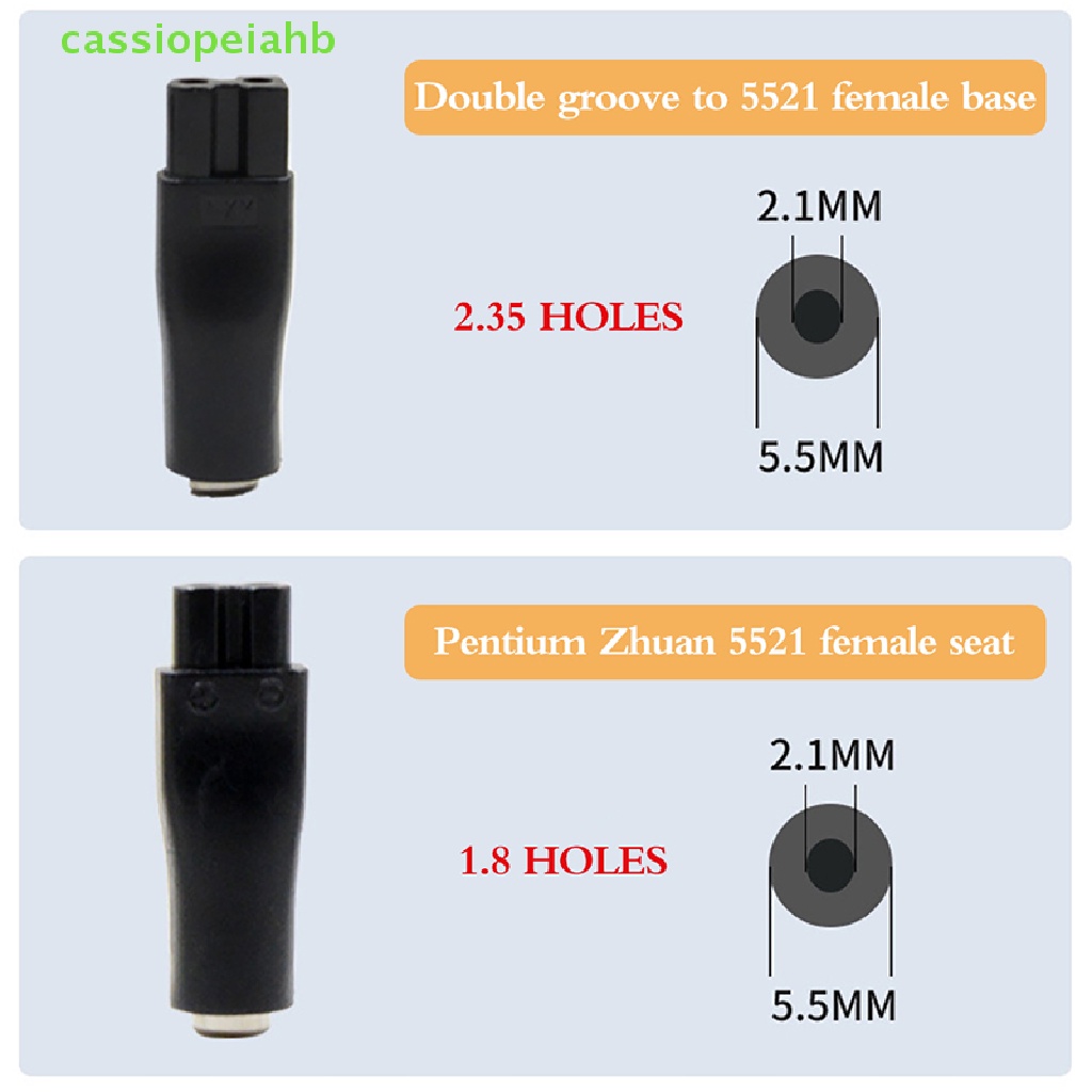 Set 6 Đầu Chuyển Đổi Nguồn Điện DC Sang Hai Lỗ Chuyên Dụng Cho Tông Đơ Cạo Râu