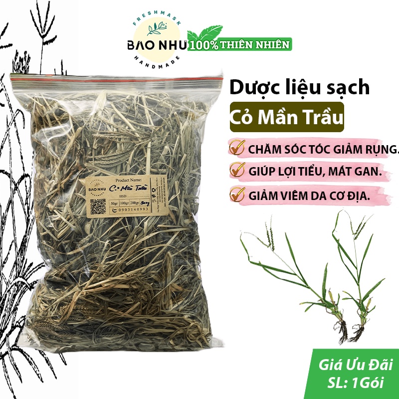 Cỏ mần trầu thu hái tự nhiên sạch không hóa chất