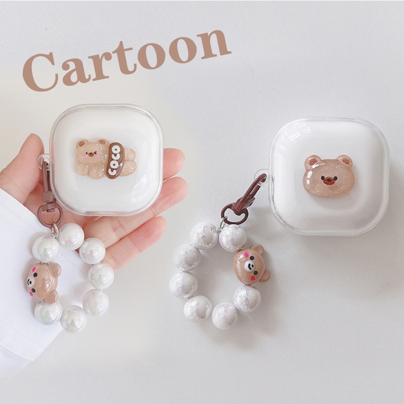 Ins Ốp Lưng Dễ Thương Cho Baseus WM01 / WM02 / WM02 + plus Ốp Lưng Hoạt Hình Móc Khóa Tai Nghe Vỏ Si