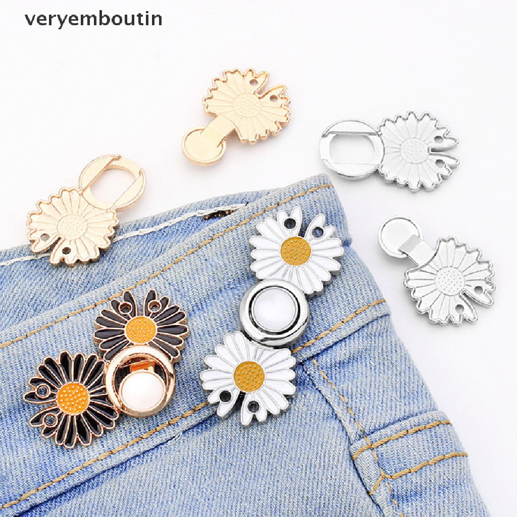 1 Khóa Kẹp Thắt Lưng Quần Jean Bằng Kim Loại Có Thể Điều Chỉnh Cho Nữ