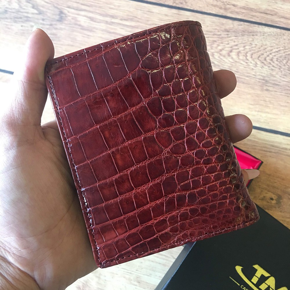Ví Nam Da Cá Sấu Ví Đứng Bảo Hành 24TH TD20223