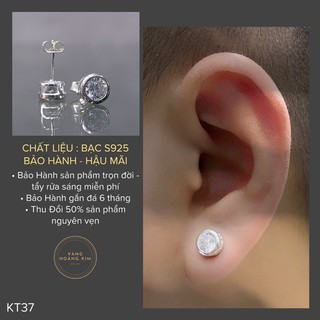Khuyên tai nụ bạc Nam Nữ - Khuyên tai nụ bạc Chuẩn Bạc
