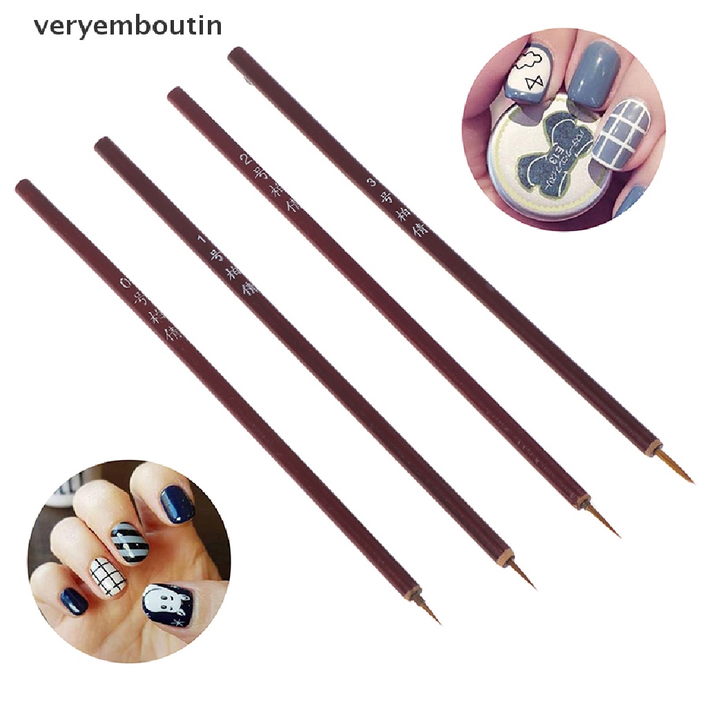 Cọ Vẽ Móng Nghệ Thuật Tay Cầm Bằng Tre