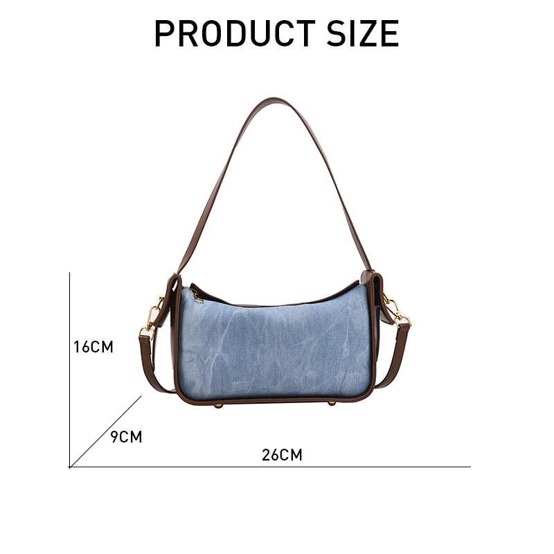 Mischa Túi Đeo Vai Dây Bản Rộng Phối Màu Tương Phản Thời Trang Cho Nữ