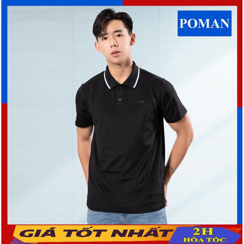 Áo Polo nam nữ Cotton cao cấp, Ao thun nam nữ co dãn 4 chiều form đẹp AT01 - POMAN