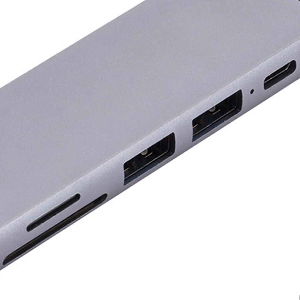 Trạm Sạc Ổn Định Đầu Ra Rộng Tương Thích Với Nhiều Cổng Trình Điều Khiển Dữ Liệu Tốc Độ Cao 6 Trong 1 USB C Cho Máy Tính