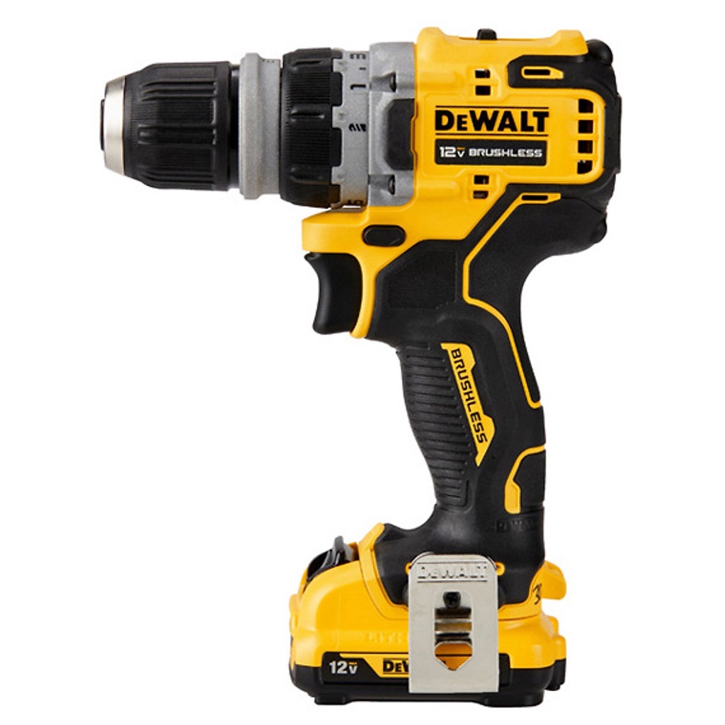 CHÍNH HÃNG - Máy khoan vặn vít dùng pin 12V DeWALT DCD703D2 gồm 4 đầu