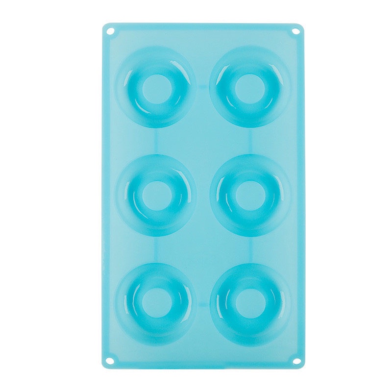 Khuôn Silicone Làm Bánh Donut / Muffin / Cupcake Hình Hoa / Tròn 3D DIY