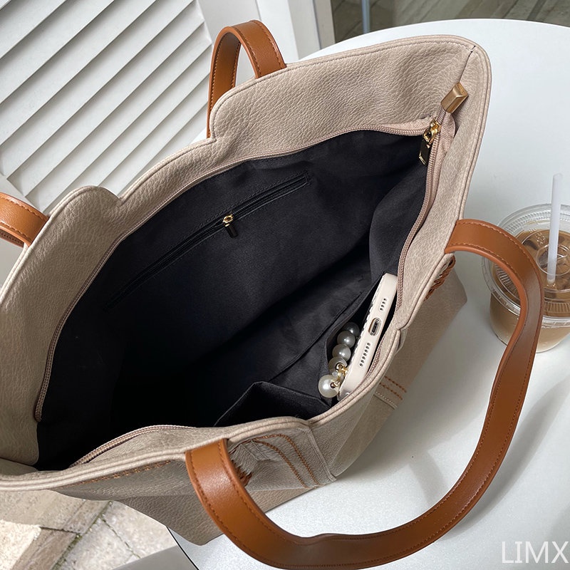 Túi xách tay LIMX OASIS da PU sức chứa lớn thiết kế sang trọng thời trang dành cho nữ
