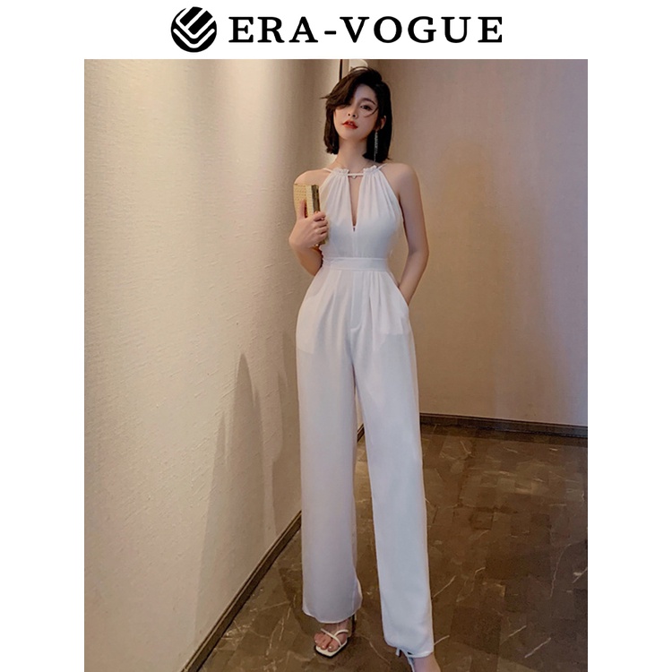 Eravogue🌷 Áo liền quần Lệch Vai Thiết Kế Hợp Thời Trang Cho Nữ 3820