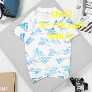 * mã h602: áo thun bé trai 100% thun cotton thoáng mát