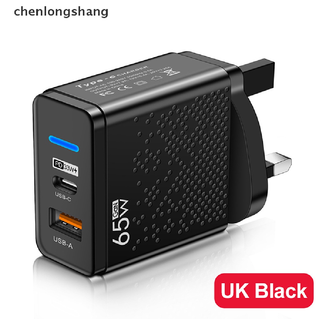 Cục Sạc Nhanh USB C 65W Cho Điện Thoại iPhone Xiaomi 12 Samsung Huawei QC 3.0