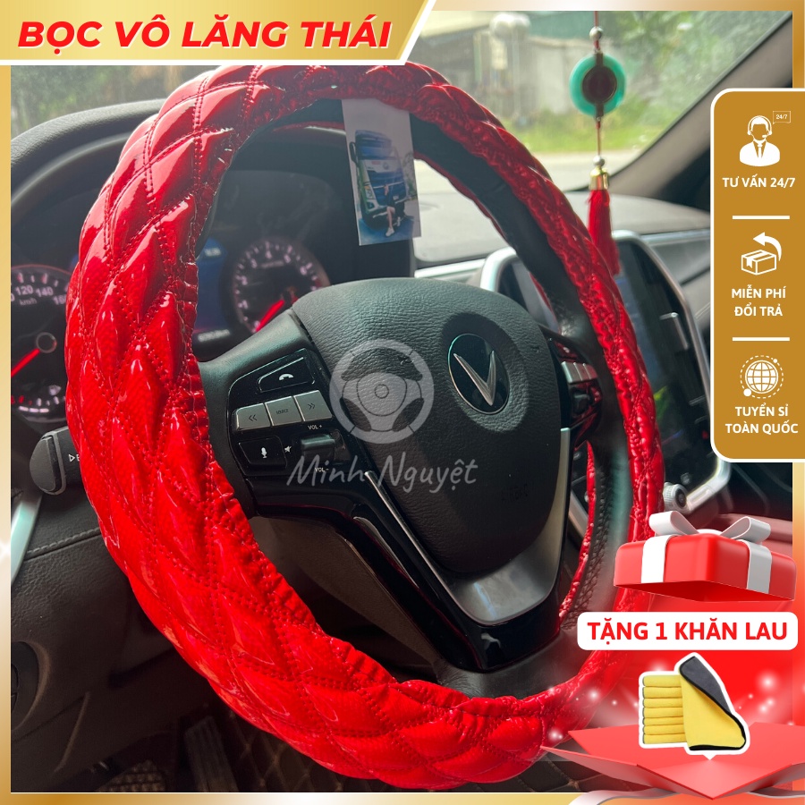 Bọc Vô Lăng Thái Loại 1, bọc vô lăng xe con, xe tải, xe du lịch Phản Quang đủ size 38cm - 49cm