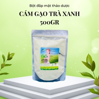 500GR Bột cám gạo trà xanh,ủ trắng trà xanh,rửa mặt và tắm trắng body chính hãng mỹ phẩm thiên nhiên