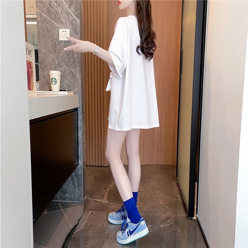 Áo Thun Tay Ngắn Dáng Rộng Cỡ Lớn Thời Trang Hè 2023 Trẻ Trung Cho Nữ