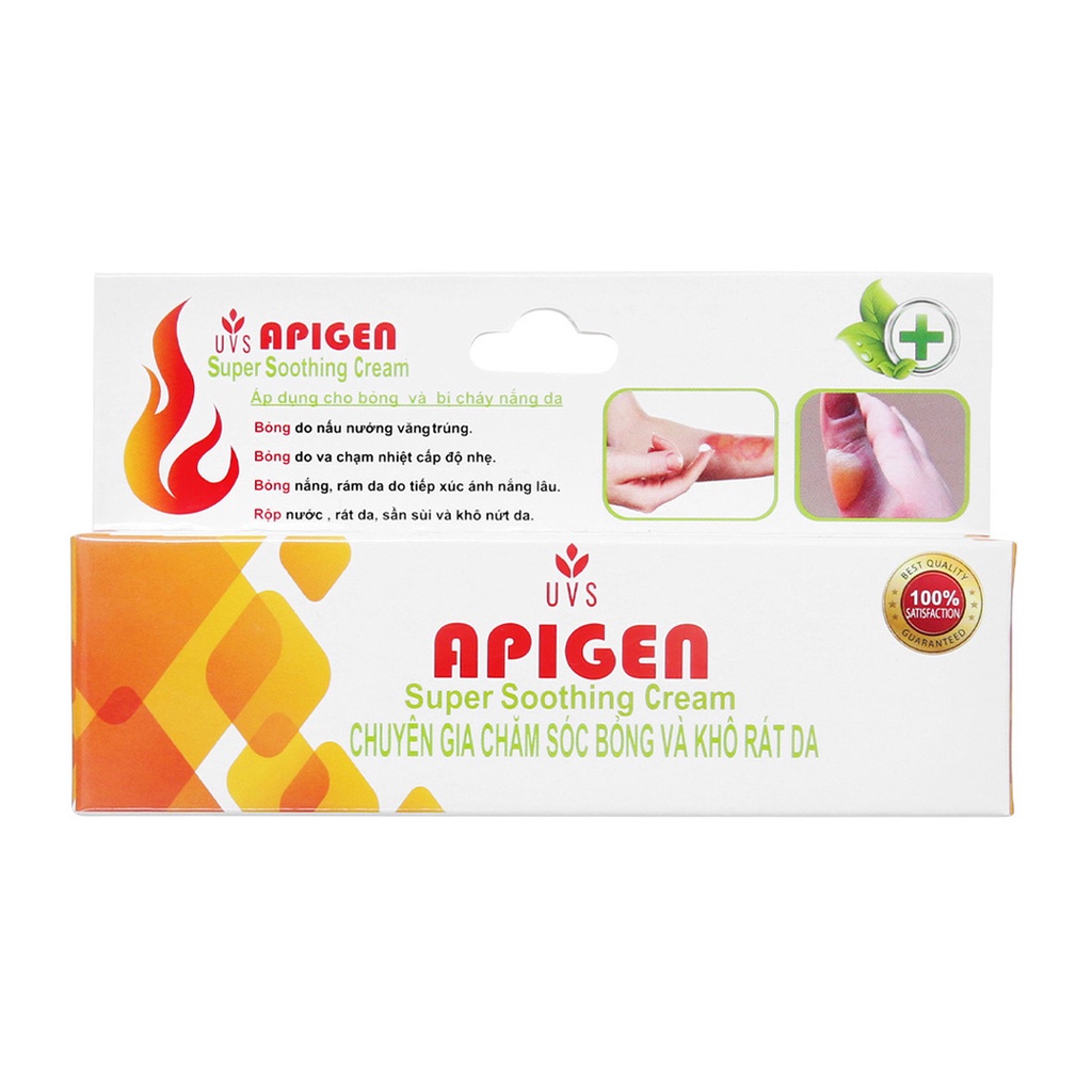 APIGEN GEL UVS 10G - KEM BÔI BỎNG VÀ KHÔ RÁT DA