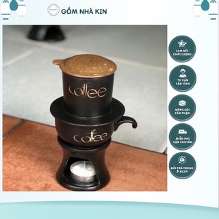 Bộ tách cà phê kèm phin kèm bếp đun nóng