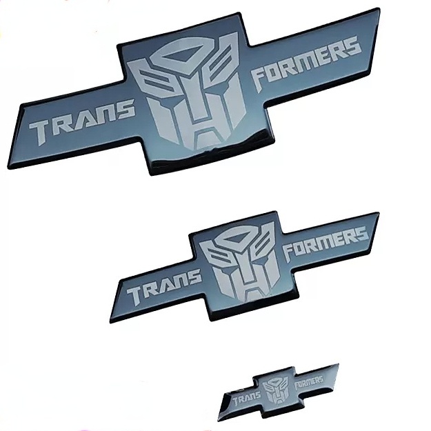 Bộ 2 / 3 Miếng Dán logo Trước Và Sau Bằng Thép Không Gỉ Màu Đen Cho chevrolet old cruze 09-14 malibu