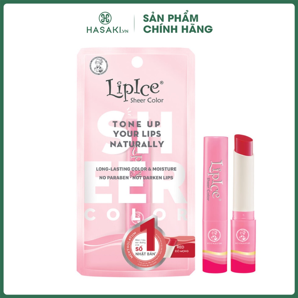 Son Dưỡng LipIce Hương Hoa Anh Đào Màu Đỏ Mọng 2.4g Hasaki Sản Phẩm Chính Hãng
