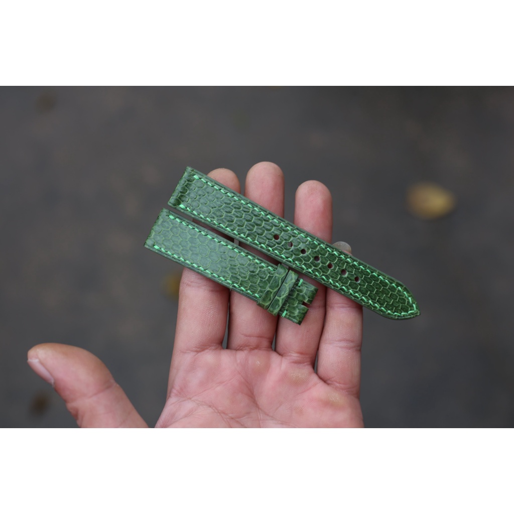 dây da đông hồ handmade da rắn biển